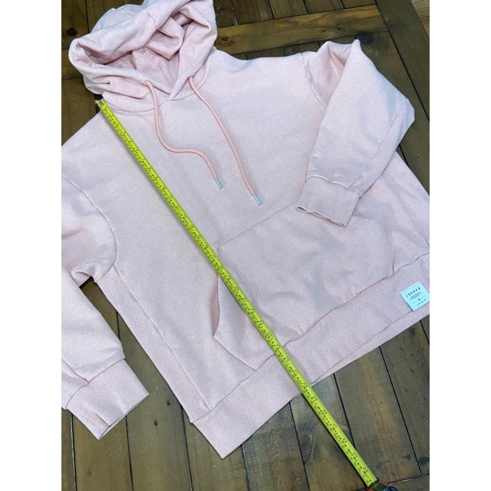 Nike Jordan Black Cat 4 Fleece Pullover Hoodie Stardust Pink AV2933-623 Size XL